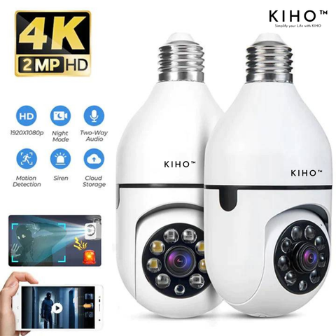 WiFi CCTV Bulb Camera | HD 1080P Smart Security Camera with Night Vision